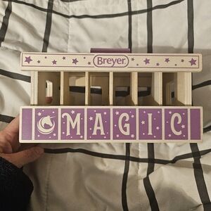 Breyer Horses -‎ Unicorn Magic Wood Carry Stable Only Offical Fits Stablemates